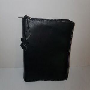 Elegant Black Leather Travel Jewerly Case